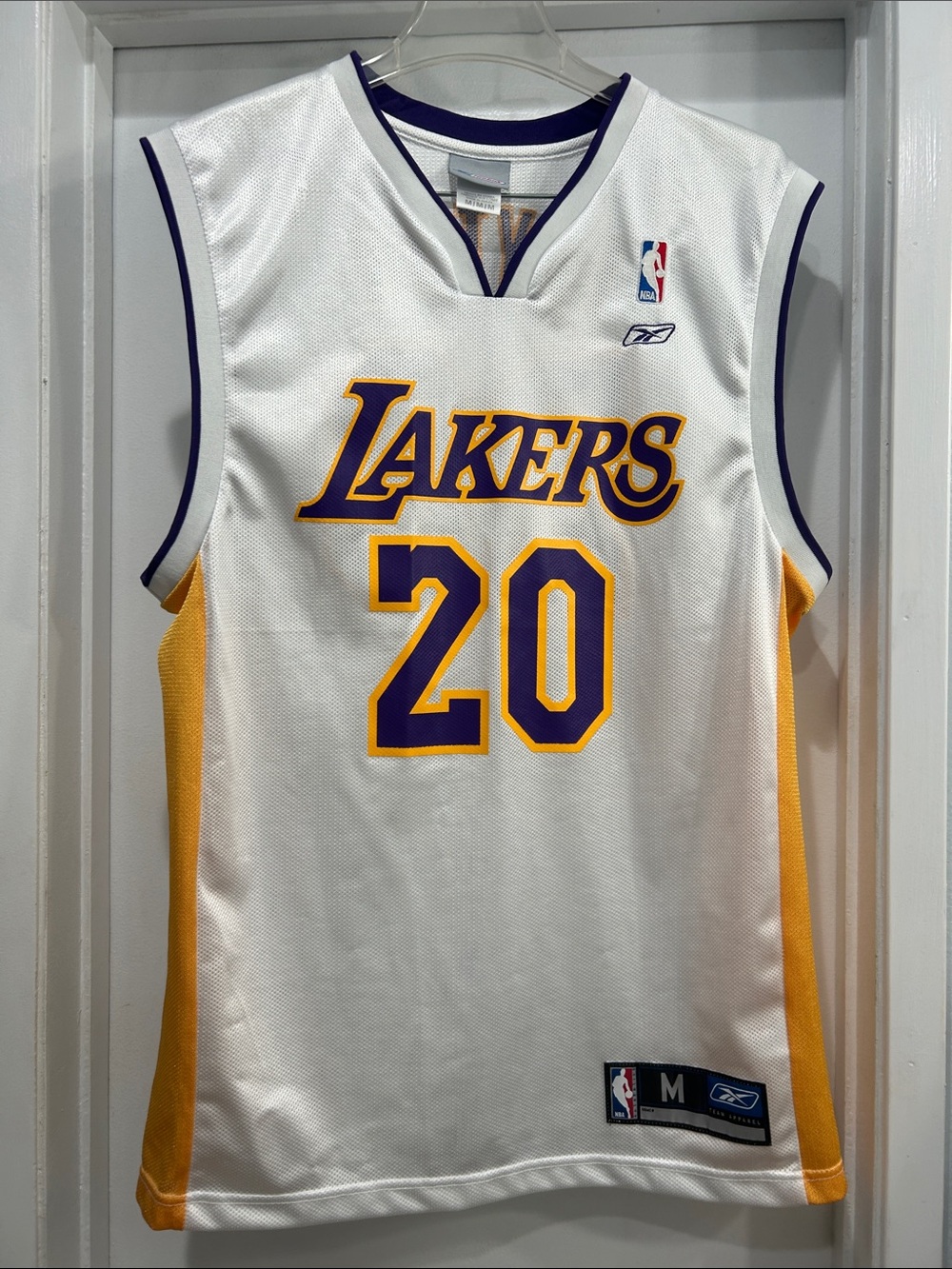 Reebok Los Angeles Lakers White, Purple & Gold #20 Jersey